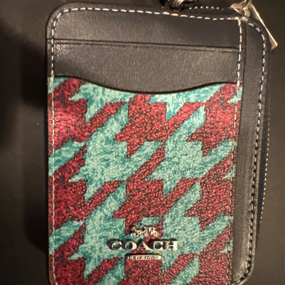 Coach Houndstooth Card Holder - Picture 4 of 7